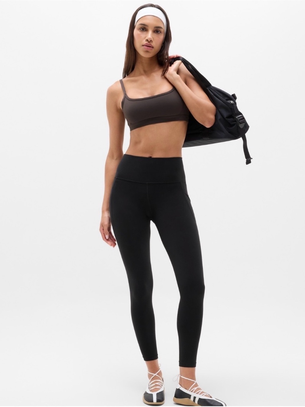 Athleta black Salutation 7/8 Leggings